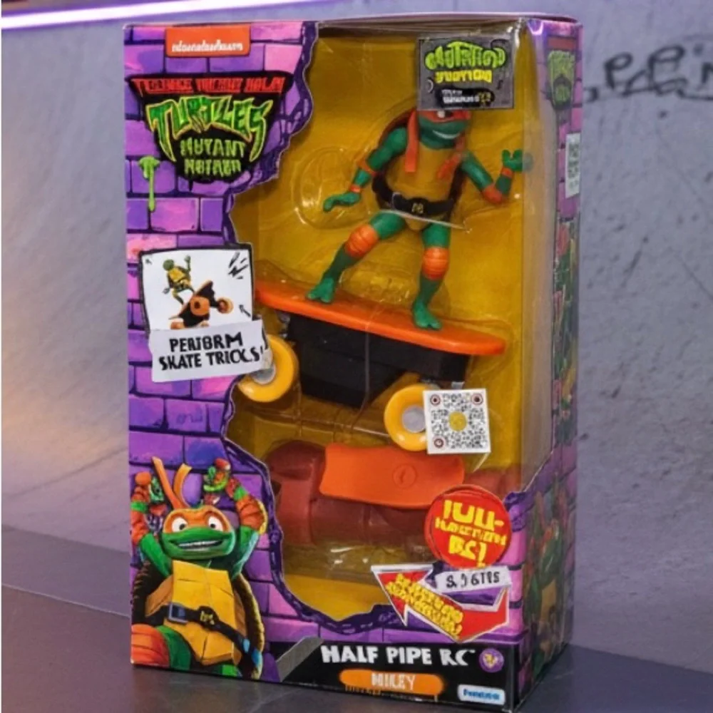 Teenage Mutant Ninja Turtles Mutant Mayhem Michelangelo Half Pipe RC Vehicle